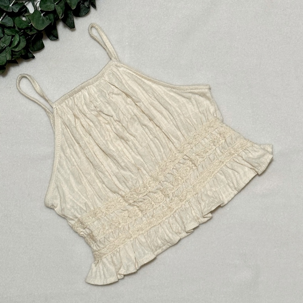 Zara Cream Kids Tank Top